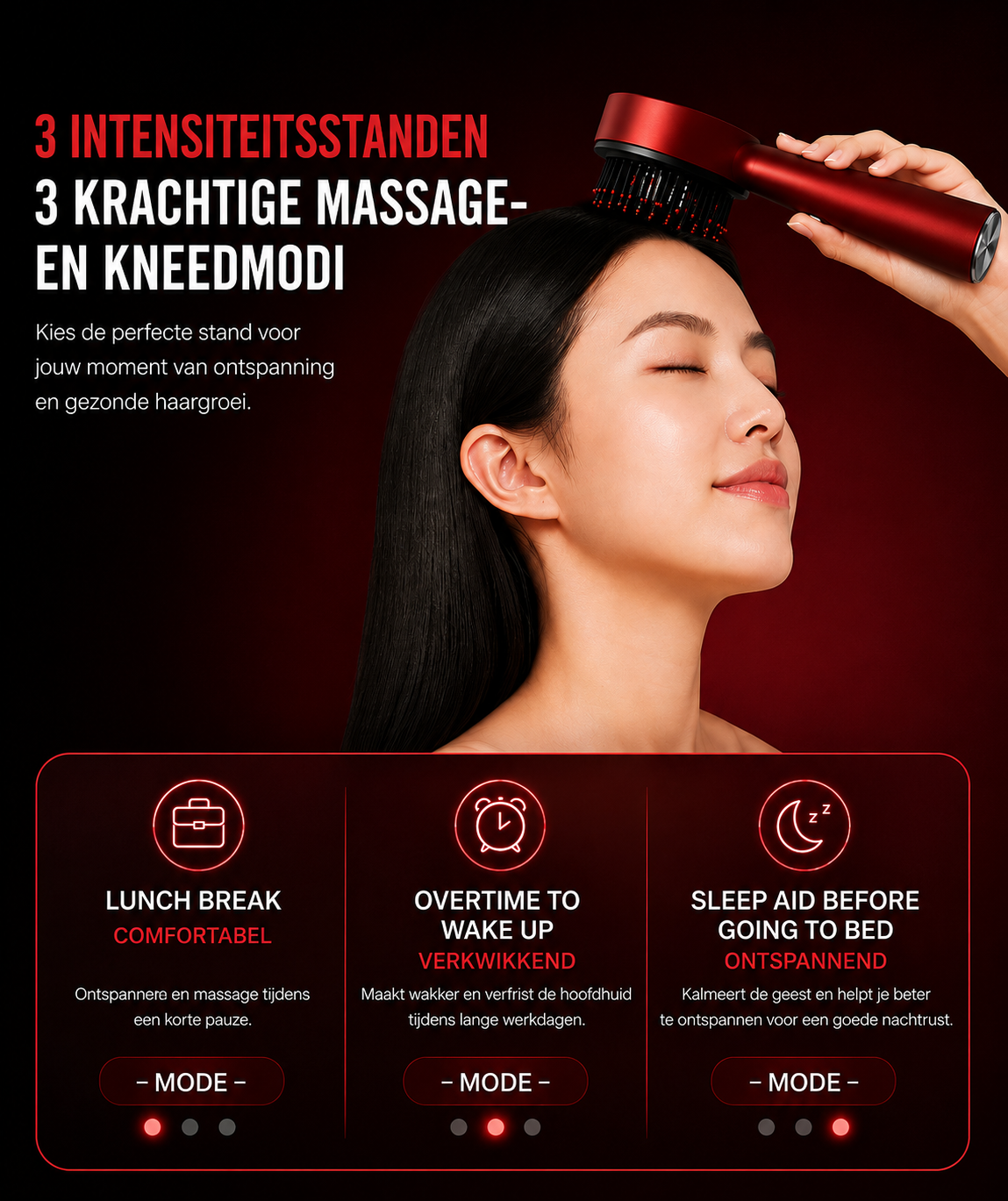 Roodlicht Scalp Spa Borstel